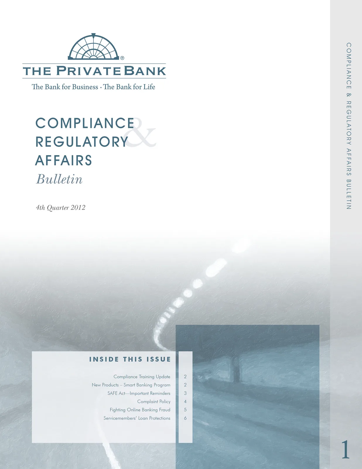 Compliance and regulatory affairs quarterly bulletin cover